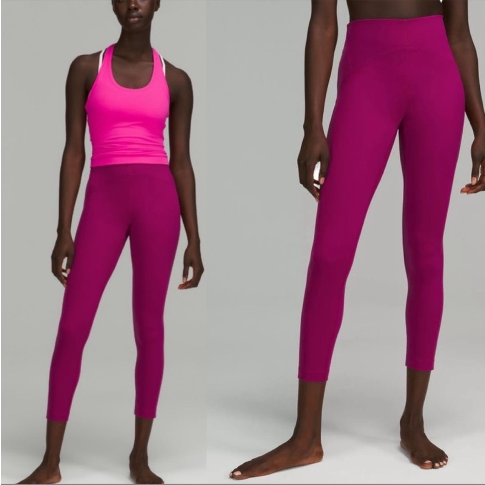 NWT Lululemon InStill HR Tight 25" In Color Magenta Purple Size 8 - Picture 1 of 14